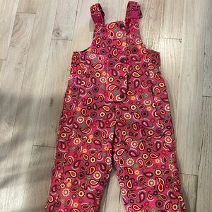 Hanna Andersson Kids Paisley Print Snow Bib 100/4T